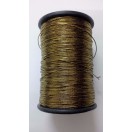 ANTIQUE GOLD - 120 Yards - Lurex Zari Jari Sparkle Shiny Thread Yarn Cord Dori - For Crochet Jewelry Handicraft Knitting Artwork DIY